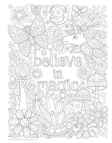 Free Spirit Coloring Book (Coloring is Fun) (Design Originals) 32 Whimsical & Quirky Art Activities from Thaneeya McArdle on High-Quality, Extra-Thick Perforated Pages that Resist Bleed-Through - Image 4