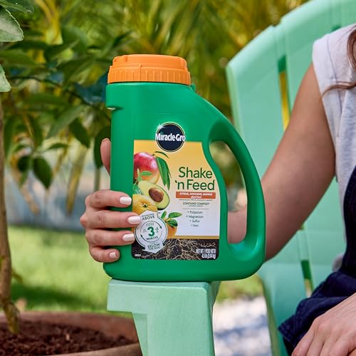 Image of Miracle-Gro Shake 'N Feed Citrus, Avocado, Mango Plant Food - Fertilizer for Container and In-Ground Plants, Citrus, Avocado and Mango Trees, 4.5 lbs. | For Container and In-Ground Plants, Citrus, Avocado and Mango Trees