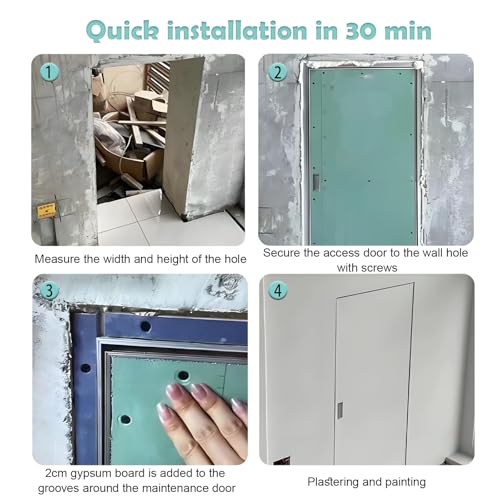Acceso a fontanería y HVAC sin romper pladur con panel de aluminio 7
