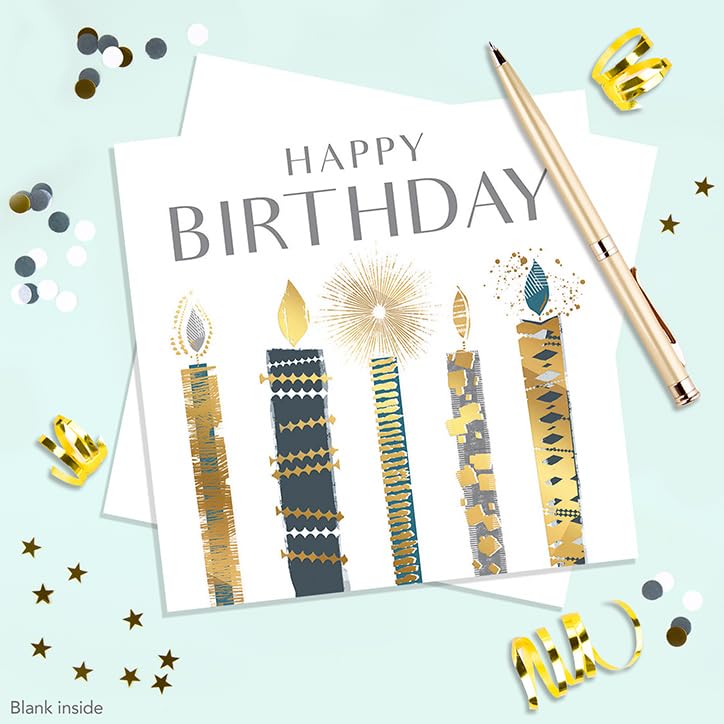 Piccadilly Greetings Pack Of Assorted Birthday Cards Multipack | Birthday Cards Pack Of 6 | 16 x 16 cm | Includes 6 Designs, with White Envelopes, Suitable for All Occasions
