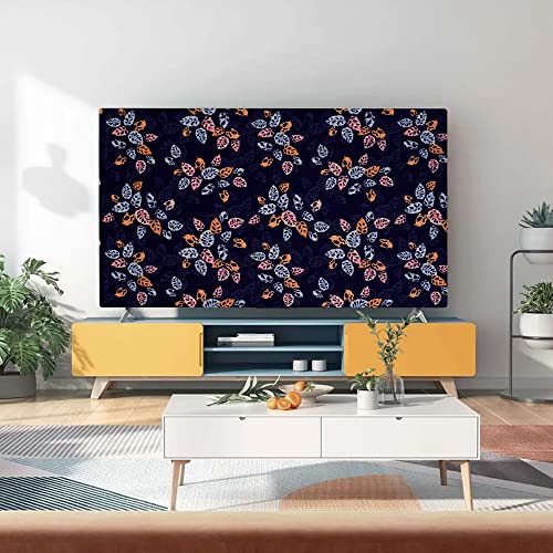 Image of Glassiano Marigold Dustproof Printed 55 inch LED TV Cover Screen Protector Compatible for All Models, Print 01