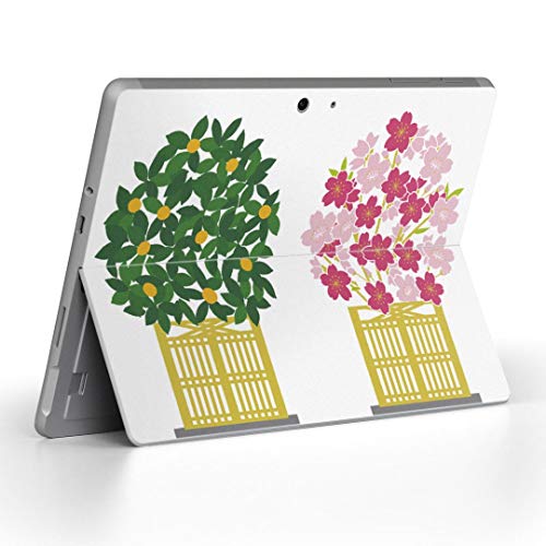 igsticker Surface Go/Surface Go 2 専用スキンシール サーフェス go シール スキン 保護 フィルム ステッカー アクセサリー 016202 植物 和柄