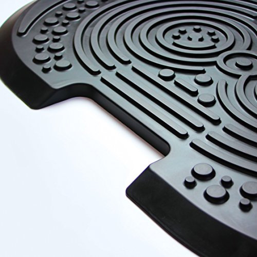 Image of System 2000M Lite Ergonomic Anti-Fatigue Floor Comfort Mat, Non-Slip Base for Standing Desks, 16 inch x 24 inch Black for Home, Office, Kitchen & Gaming Use