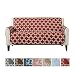 Home Fashion Designs Reversible Sofa Cover for Living Room. Oversized, Couch Furniture Protector with Secure Straps. Couch Cover for Dogs, Protect from Kids and Pets. (74" Sofa, Burgundy)