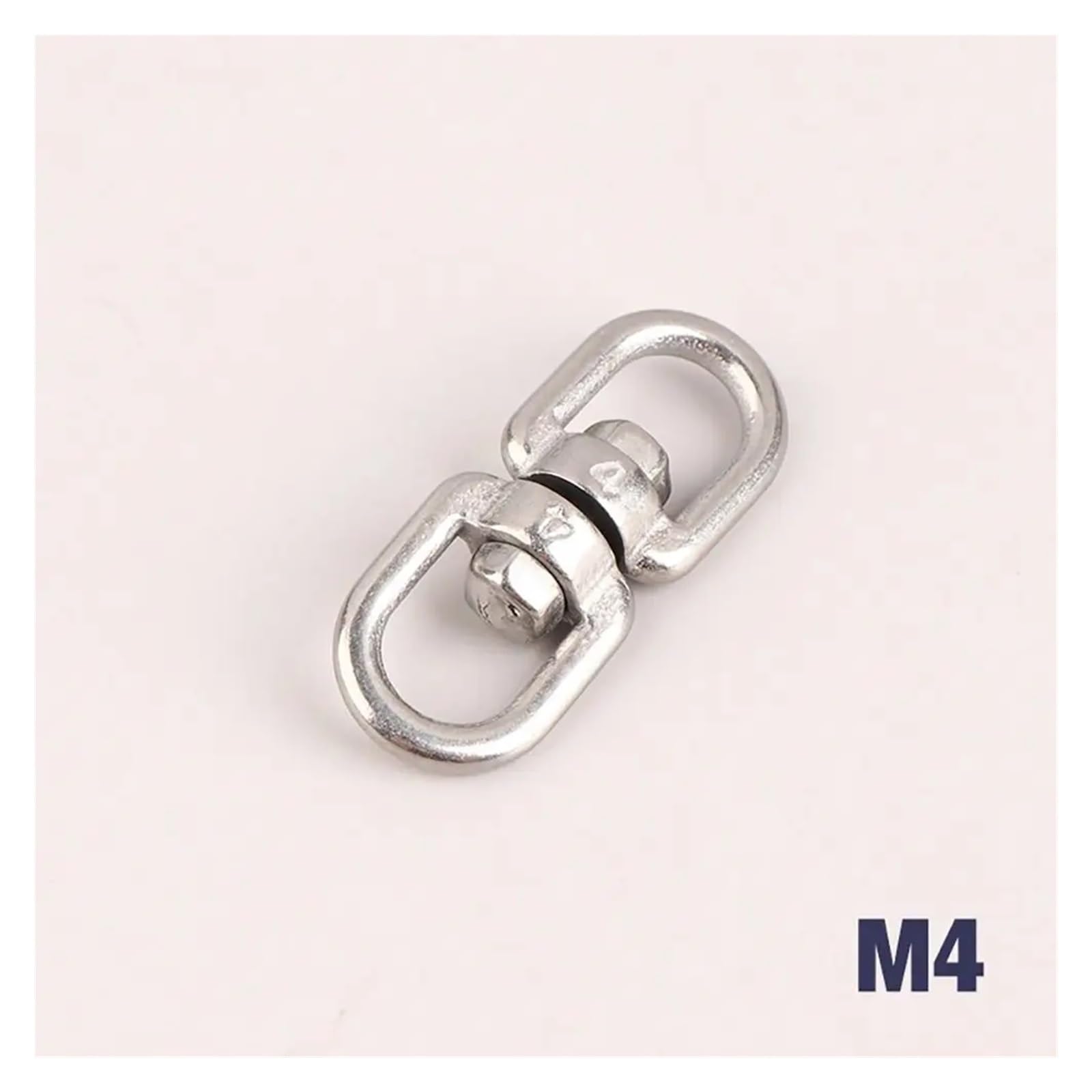 1 connecteur for œillet 8 Anneaux en Acier Inoxydable 304 4 mm 5 mm 6 mm 8 mm Fermoir Mousqueton Universel M4 M5 M6 M8 émerillon d'ancrage Marin(M4)