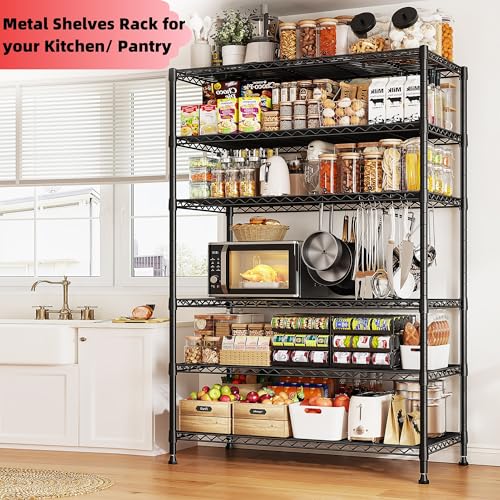 REIBII-6-Tier-Wire-Shelving1800LBS-Storage-Shelves-Metal-Shelves-for-Storage-Rack75H-Adjustable-Garage-Shelving-Heavy-Duty-Shelving-Units-Pantry-Shelf-Kitchen-Shelving75HX355WX18D