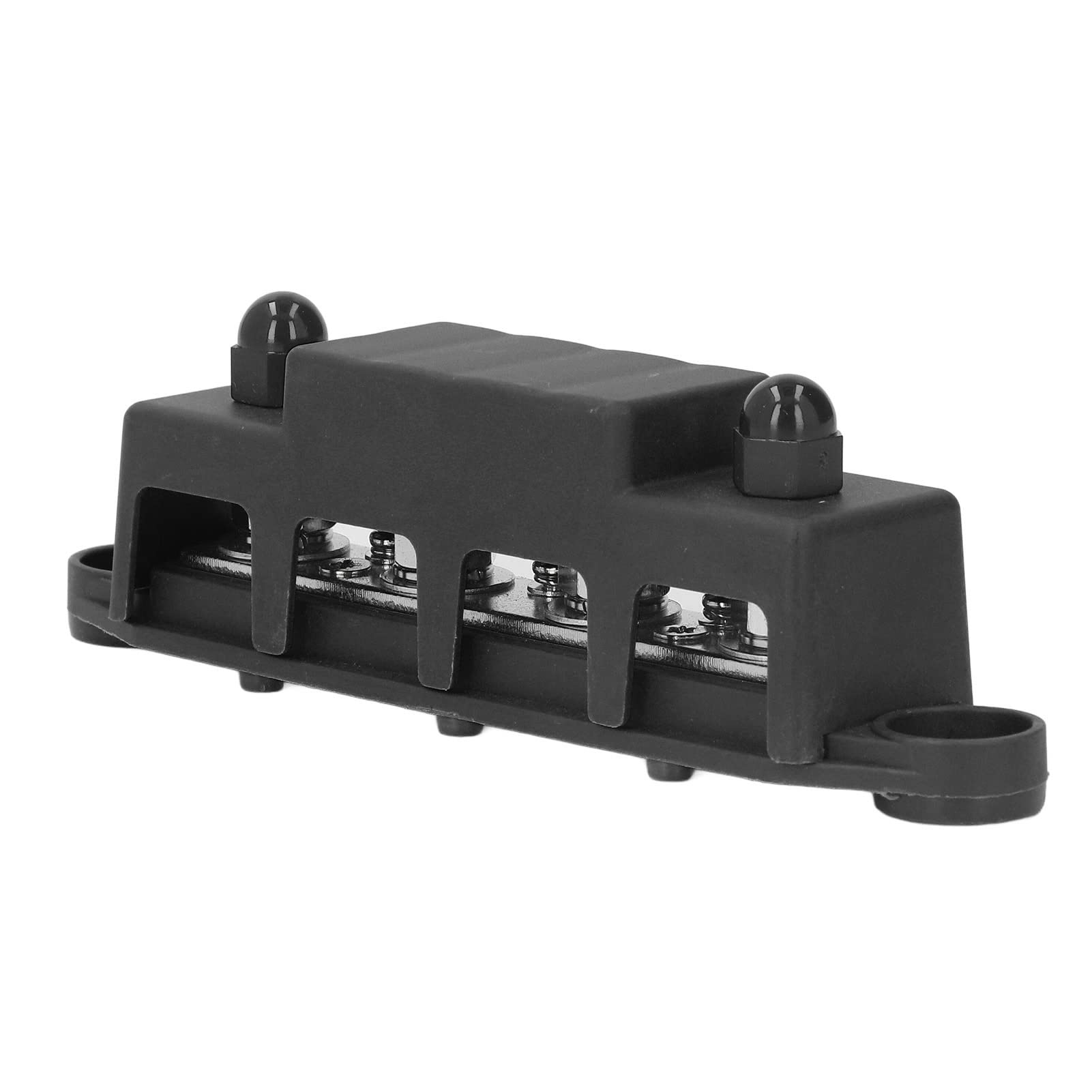 Bus Bar Duty Module, M8 4 Studs 250A Safe Bus Bar Block Box for RV (Black)