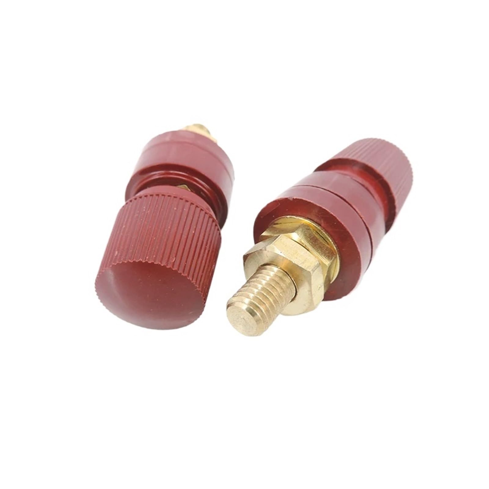 Power Junction Post Connectors Brass 6mm 8mm Stud Power Junction Post Connectors Replacement Terminals red Black Kit(8mm 3 Pairs)