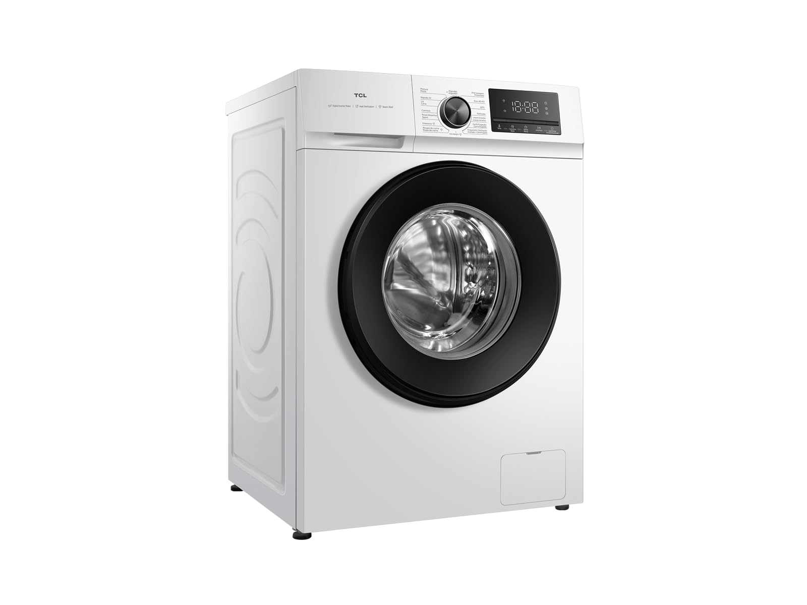 8kg Lavadora Carga Frontal Bajo Consumo, 1400rpm, Motor BLDC, 16 Prog. Vapor y Antibacterias, Bloqueo Infantil