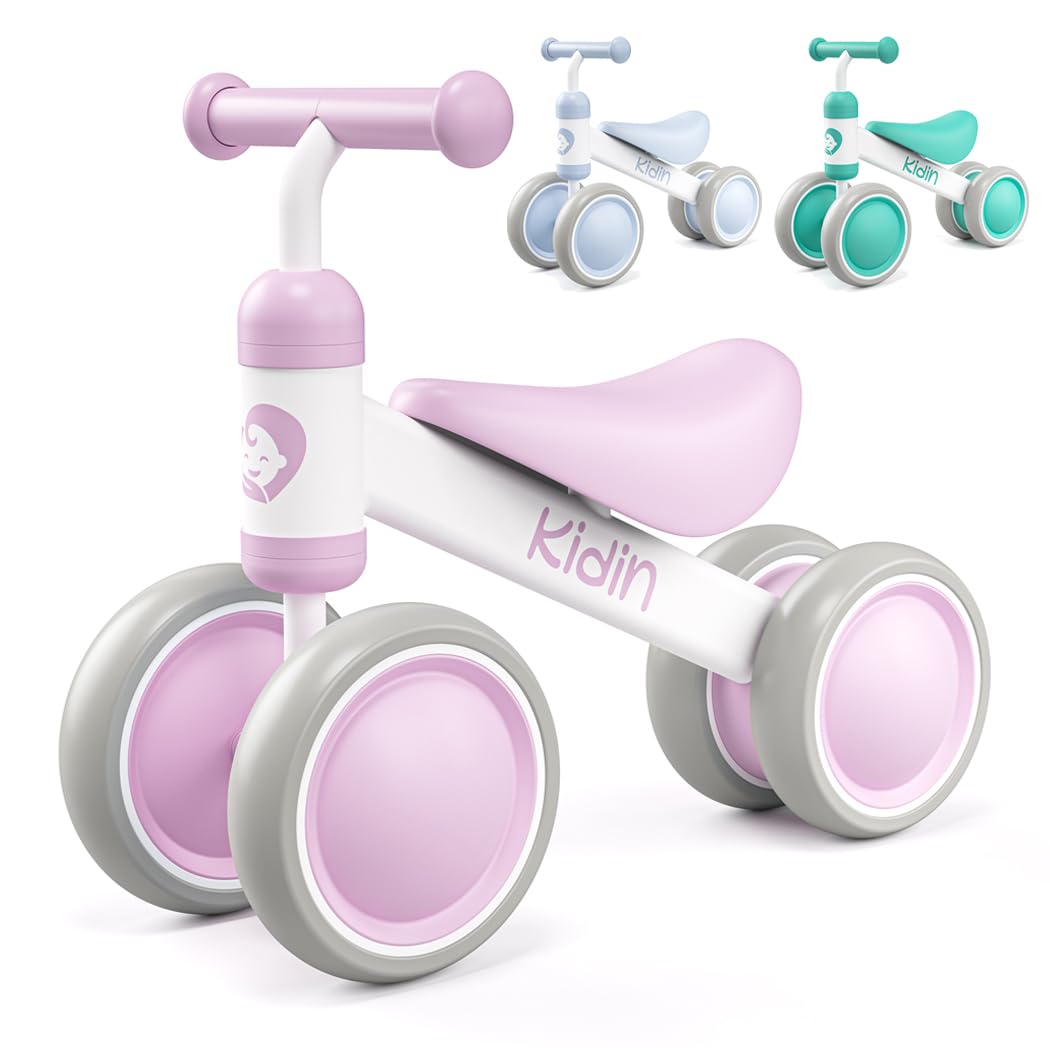 Kidin - Bicicleta de 12 a 24 Meses - Correpasillos Bebe 1 año - Juguetes Bebe 1 año - Bicicleta sin Pedales - Juguetes niños 1 año - Regalo Bebe - Juguete Bebe 1 año