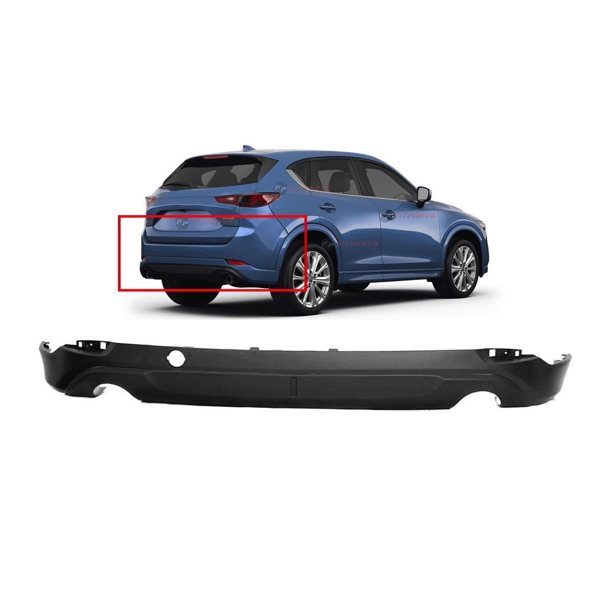 FitParts Compatible with Mazda CX-5 2022–2024 Rear Bumper Cover