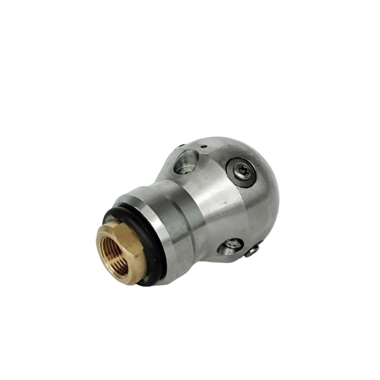 Ugello sfera rotante per fognatura inox, filetto femmina 3/8