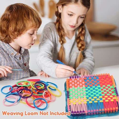 Image of IQKidz 224 PCS Loom Loops Refill for Potholder Weaving Loom Kit Toys, Elastic DIY Arts and Crafts Loops Supplies for Kids Beginners, Perfect Birthday Gifts for 5 6 7 8-12 13 Year Old Girls