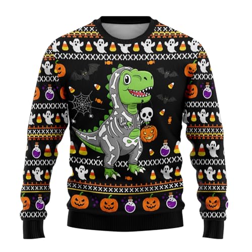 Halloween Sweaters for Women - Spooky Season Crewneck Sweatshirts Women, Unisex, Mens Sweater Set 10