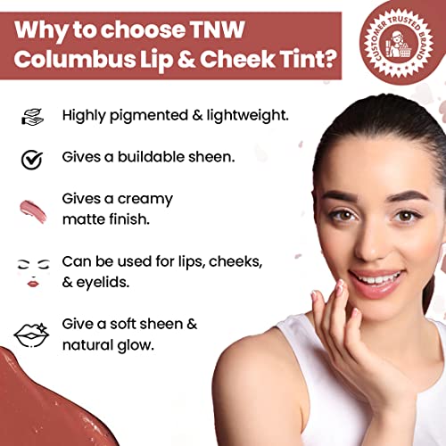 TNW-The Natural Wash Columbus Lip & Cheek Tint | With Chamomile Oil & Castor Oil | For lips, cheeks, & eyelids | For a natural makeup look 2 51+Hdgzns1L. SL500