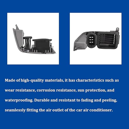 Miniatura 3 de Panel de ventilación de aire AC para tablero de aire para Nissan Armada Titan 2004-2006 reemplaza 668421-9FD0B 68421-7S000 (lado izquierdo gris)