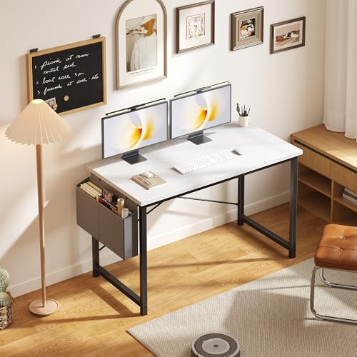 Image of OLIXIS Computer Desk, 47 Inch Gaming Desks for Home Office Small Spaces