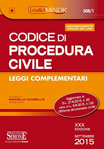 Codice di procedura civile. Leggi complementari. Ediz. minor. Con aggiornamento online Codice di procedura civile. Leggi complementari. Ediz. minor. Con aggiornamento online