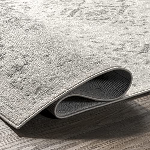 nuLOOM Odell Faded Vintage Area Rug, 6' 7" x 9', Ivory - Image 5