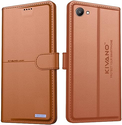 Image of Compatible with Realme C30 / Realme C30s Flip Cover | Leather Finish | Inside Pockets & Inbuilt Stand | Shockproof Wallet Style Magnetic Closure Back Cover Case