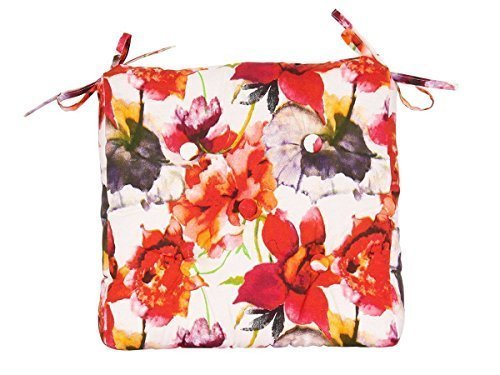 Puro Cotone Tessuto Piazza Sedia Cuscino Sedile