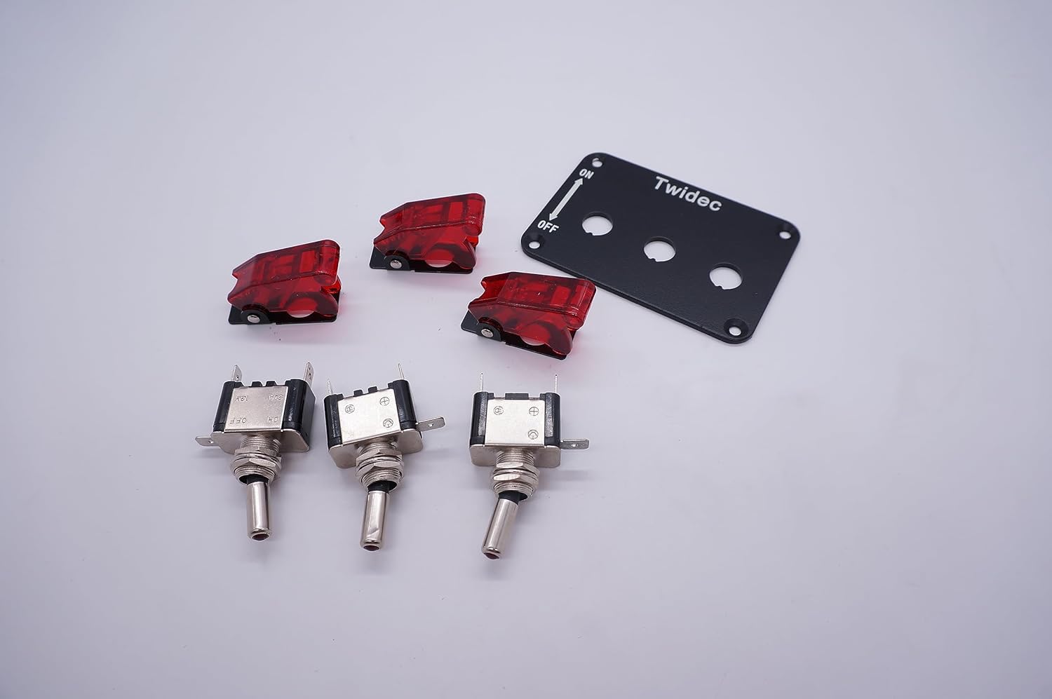 Interruttore Simbolo Angelo Interruttore A Levetta LED 12V Mintice™ - Simbolo Angelo Con Cerchio Metallico, Luce Bianca, 16mm Per Auto Interruttore Angelo Luce