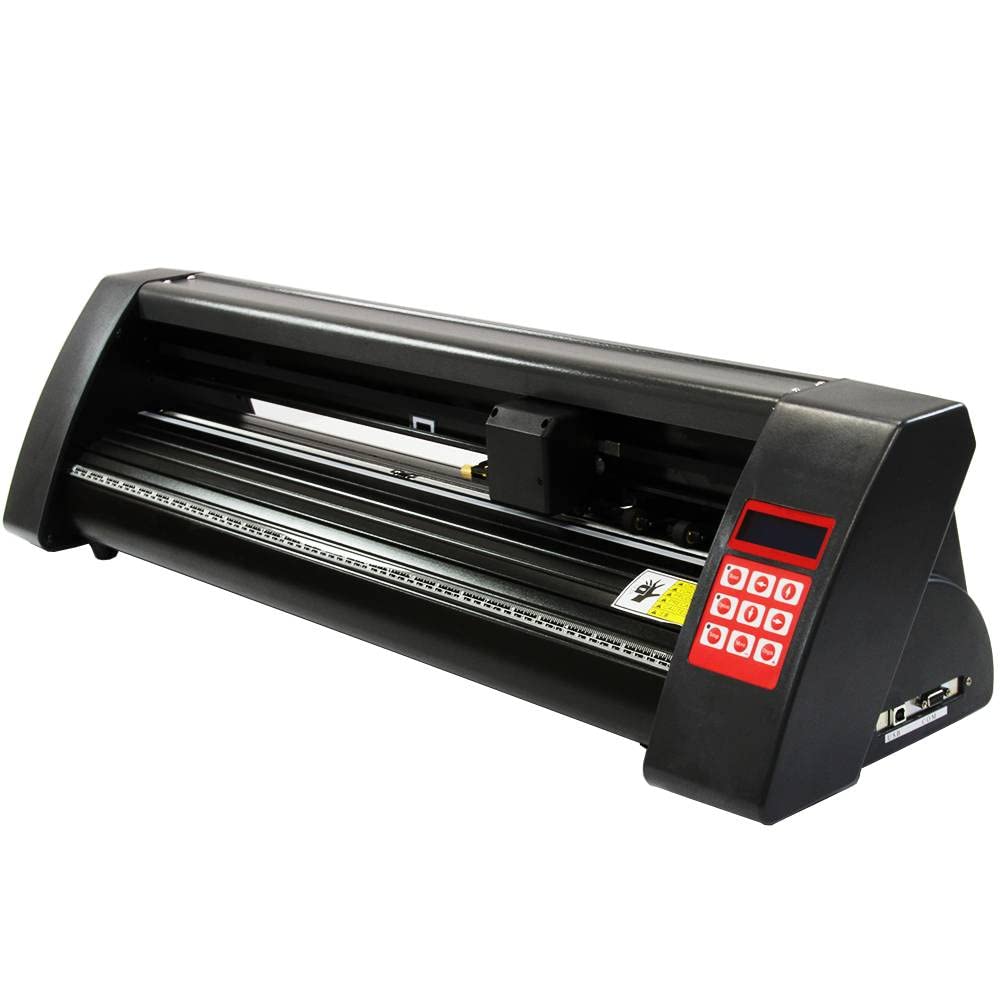 Kit Da Vinci con Plotter Taglio Vinile Guida Laser Abbonamento 12 Mesi Software - 720mm & Pressa a Caldo Termopressa Sublimazione Transfer - 5 in 1 & Stampante a Cartucce & Accessori