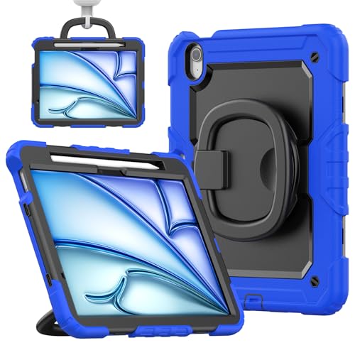 Étui iPad Air 11 Pouces M2 antichoc anti-chute avec poignée rotative 360