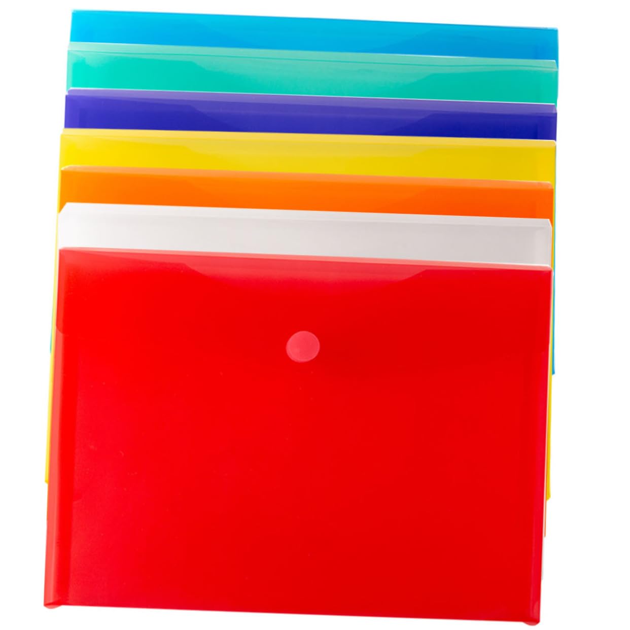SHINEOFI 21piezas Carpetas De Archivos Coloridas Organizador De Documentos Reutilizables De Fundas Plásticas Para Oficina y Escuela Almacenamiento
