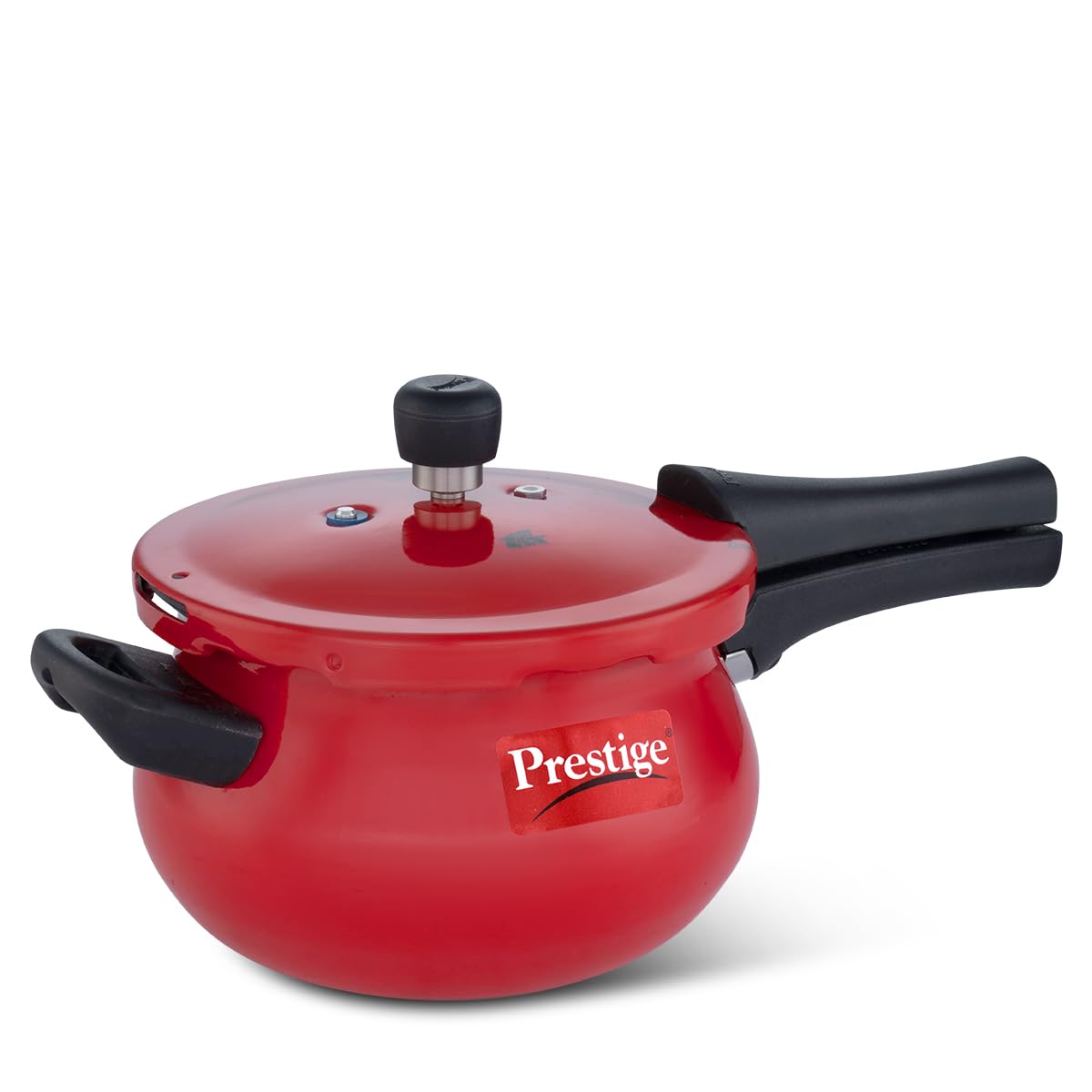 Prestige Deluxe Plus Aluminium Outer Lid Mini Pressure Handi, 3 Litre, Red
