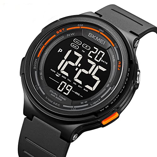 MASTOP LED Light Digital Women Mens Sport Watches Luminous Electronic Count Down Waterproof Wristwatch2