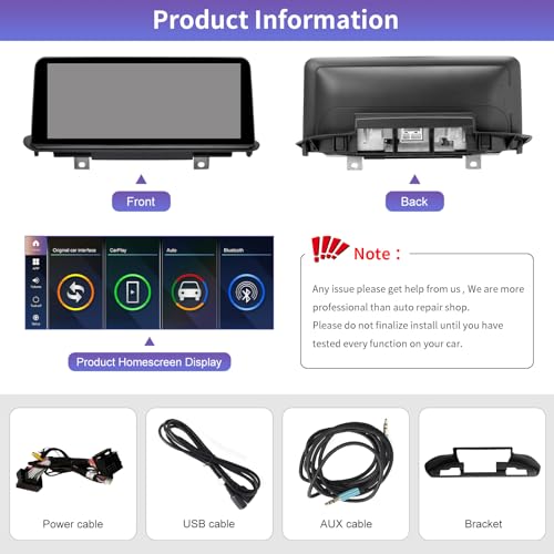 Road Top 10.25 Inch Carplay Screen for BMW X5 X6 Series F15/F16 2014-2016 Year with NBT System, Linux Touchscreen Display Retrofit, Car Stereo Support Wireless Carplay Android Auto, MirrorLink by Road Top - Image 7