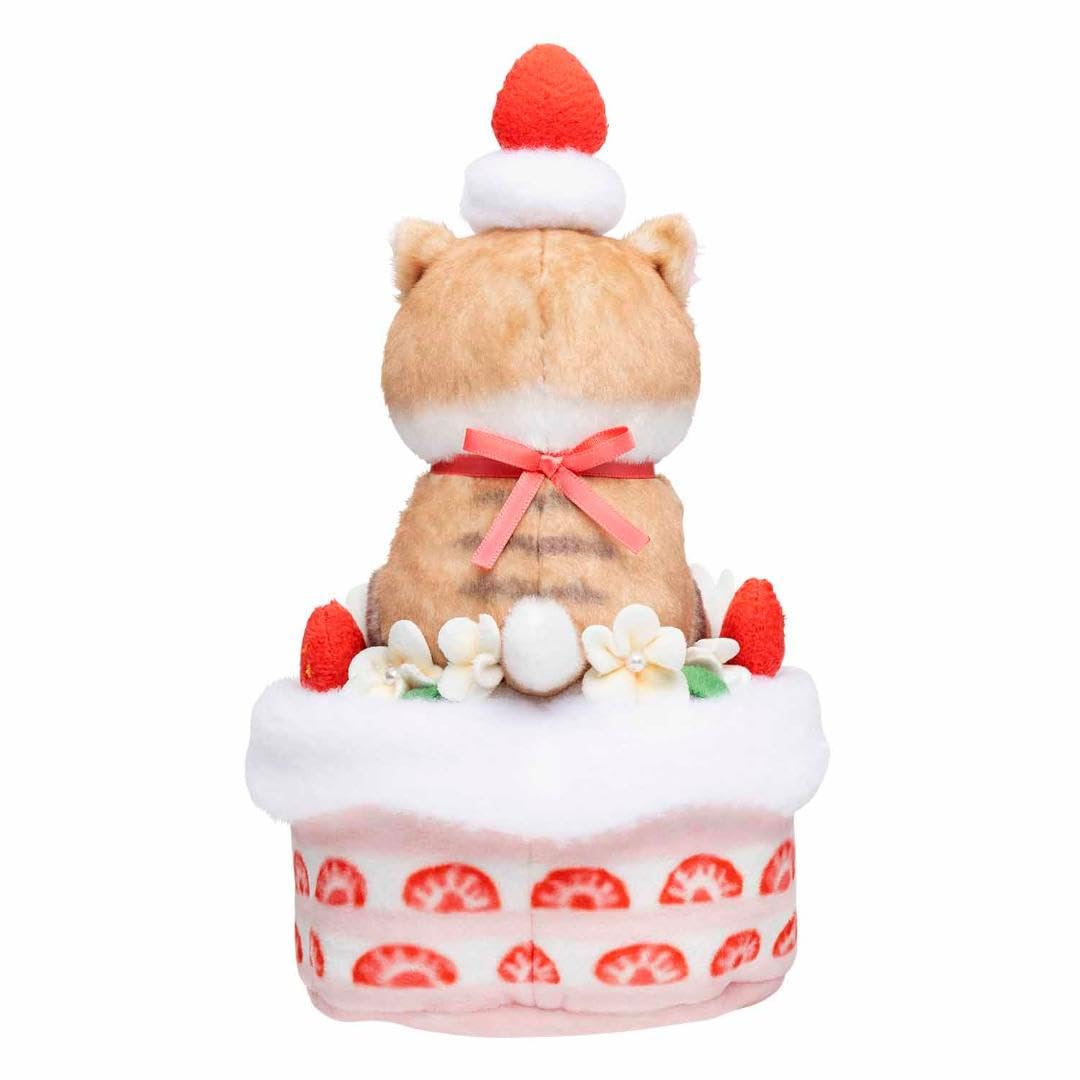 Amazon.co.jp: 小物入れにもなるケーキのりにゃんこのぬいぐるみ 
