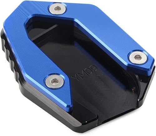 Miniatura 5 de GZYF 1 unids azul motocicleta Kickstand pie pie pie extensión Pad placa de soporte para Yamaha MT09 FZ09 FJ09 TRACER 900 15-21
