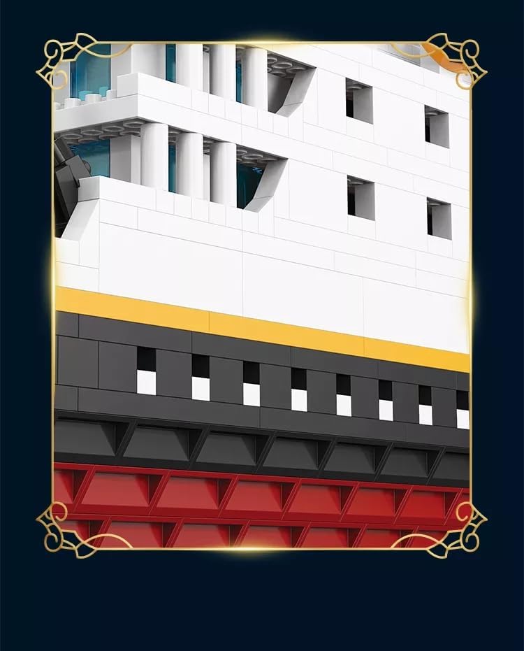 Image of Technic Titanic Luxury Cruise Ship Building Blocks Bricks DIY Assemble Educational Toys Construction Set 97041 (2980 pcs)