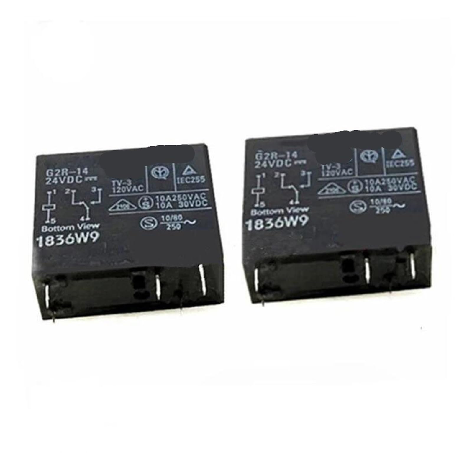 OSHZIKJII 24V relay G2R-14 G2R14 G2R 14 24VDC DC24V 24V 10A 5PIN(5PCS)