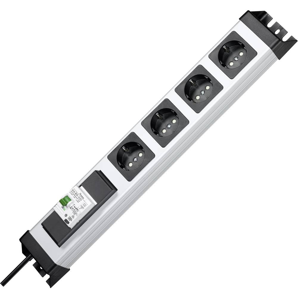 Kopp 228120012 Powerversal Multiprise avec 4 Prises et 1 Interrupteur FI/LS