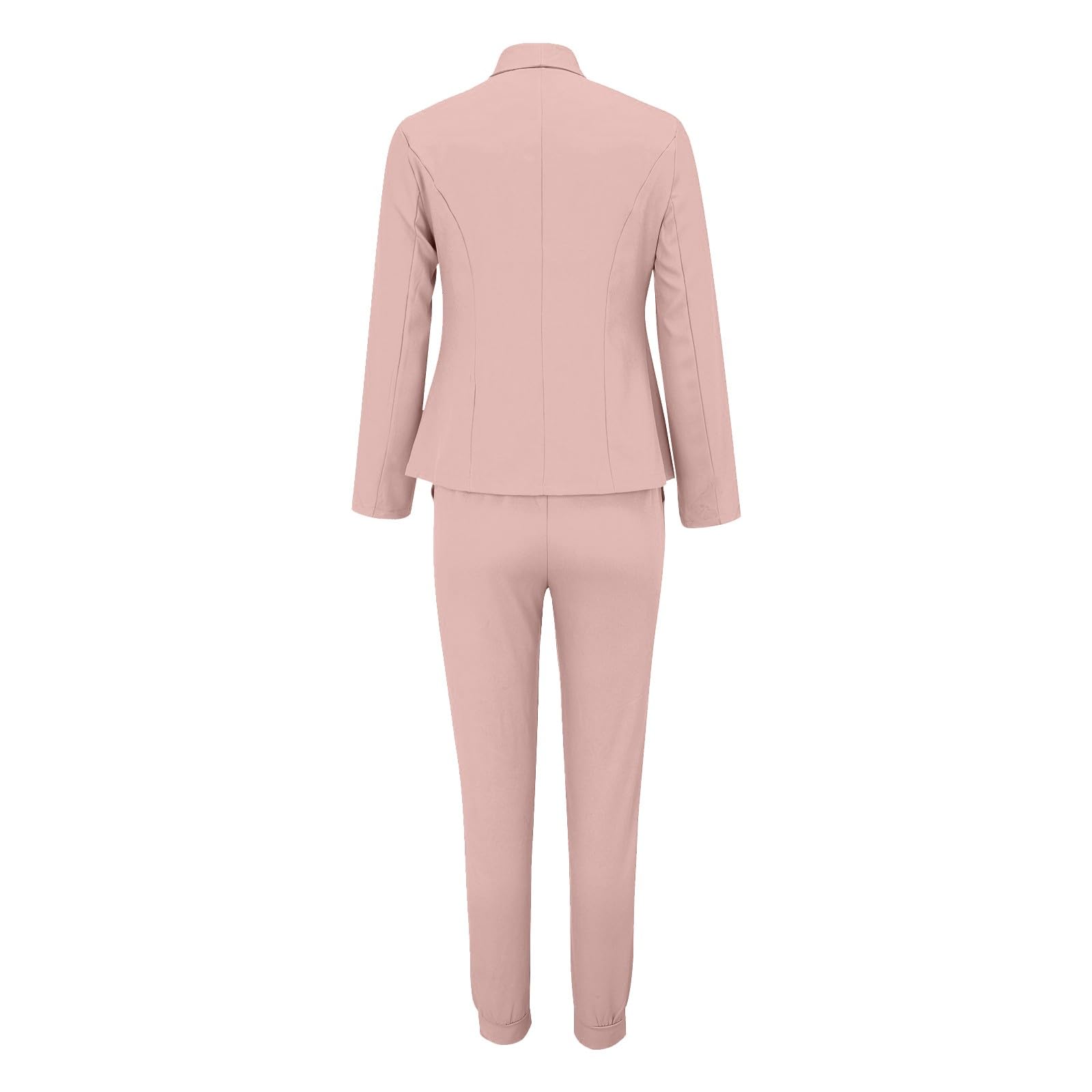Costume pour femme Curvy 2 pièces élégant complet pour femme à manches longues bureau Blazer léger avec pantalon et blazer de cérémonie avec pantalon et jupe