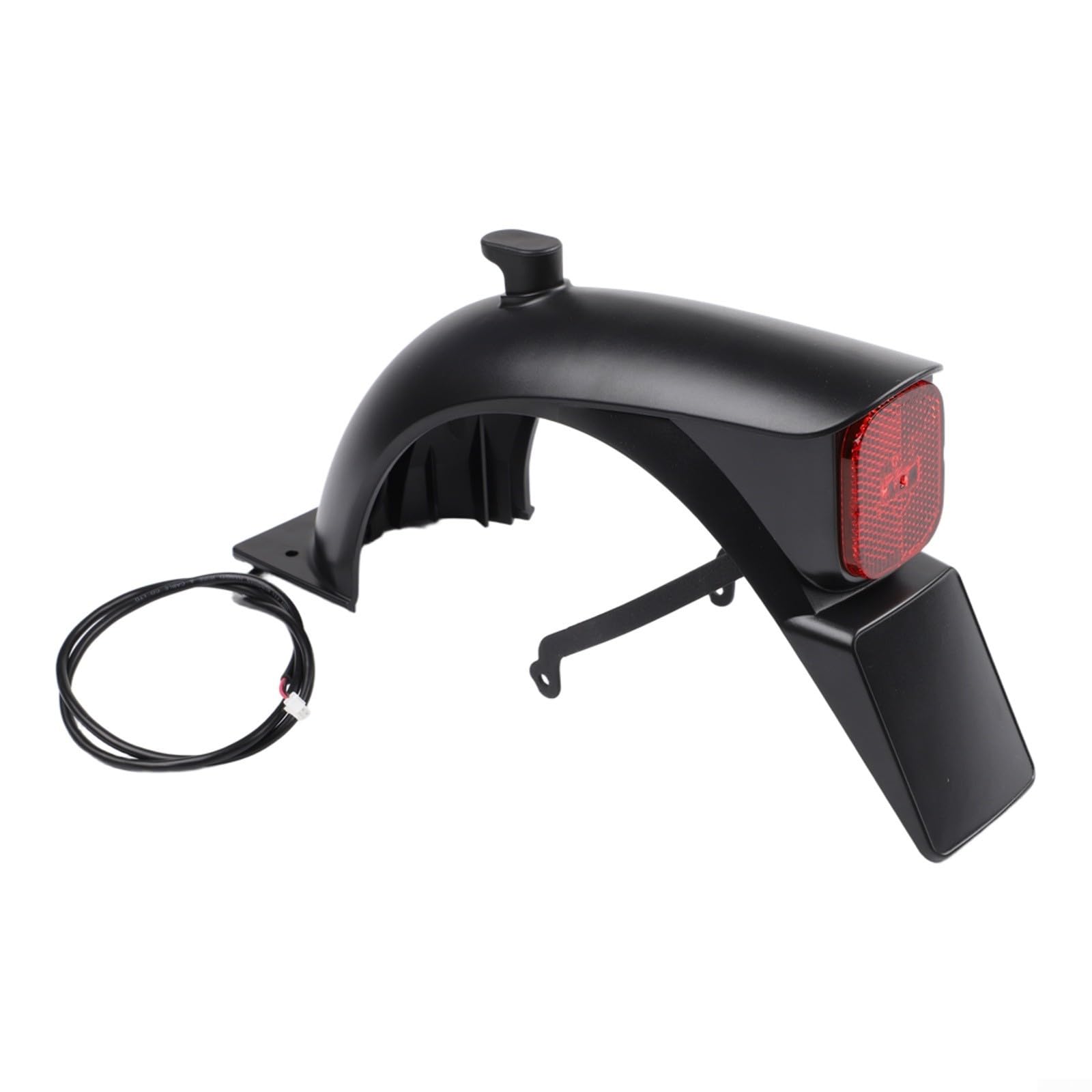 Arrière avec support de feu arrière pour scooter électrique Ninebot E2 et E2 Plus Noir ABS Garde-boue Assemblée Ducktail Design Protection contre l'eau