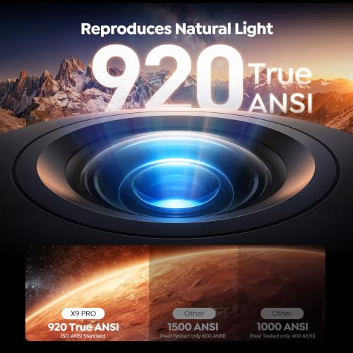 Outdoor-Projector-4K [VIDAA Live TV/40W Dolby/920 ISO] with WiFi6 and Bluetooth Compatible with Netflix, Smart Projector, AI Voice Control & Auto Focus, HDR10, Movie Proyector for Ceiling Home Theater - image 3