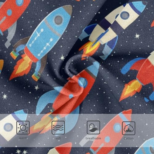 Joisal Bright Toddler Underwear Floral 2t Cotton Panties Little Girl Retro Rockets Blue Kids Undies Briefs3