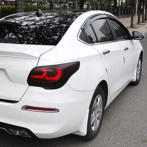 Image of KOMAS 12 inch X 48 inch Tint Vinyl Film Sticker Sheet Roll for Car Headlight, Tail Lights, Fog Lights with Squeegee + Cutter (Matt Black)