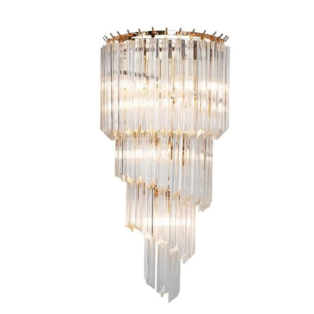 VDOQTLJT Wall Mount Light Crystal Gold Finish Lamp Sconce Indoor LED Compatible with Living Room Bedroom Bedside Lámpara De Pared Chandelier Ceiling