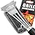 GRILLART Grill Brush and Scraper BBQ Brush for Grill, Safe 18" Stainless Steel Woven Wire 3 in 1 Bristles Grill Cleaning Brush, BR-4516
