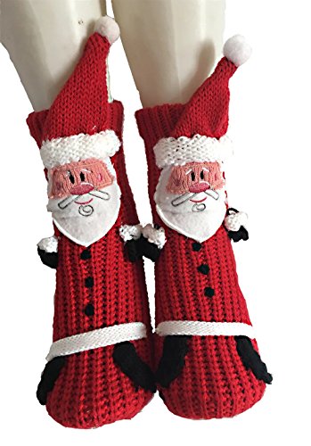 Image of Women's Thick Knit Skid proof Warm Casual Floor Carpet Socks