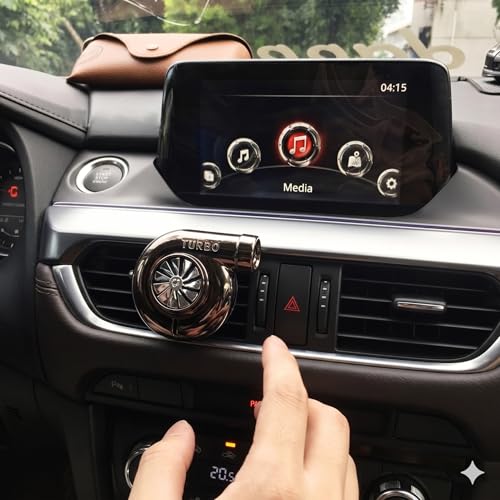 Image of YOURKARTS.COM Solid AC Vent Car Air Freshener - Turbo Shape Aromatherapy Diffuser in Random Colour, Compact Dashboard Styling Perfume car accessories 2025