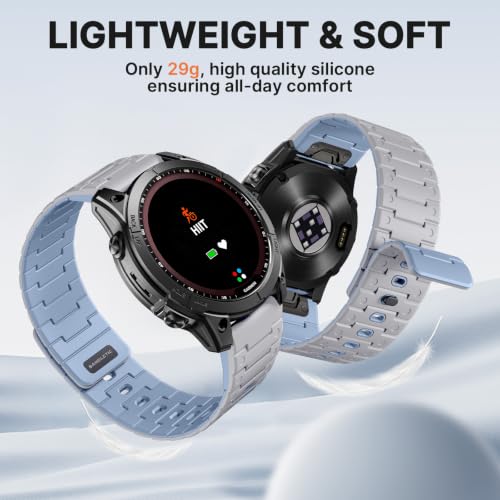 Image of Bandletic Magnetic 22mm Compatible with Garmin Instinct Watch Band