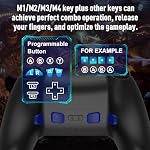 DYONDER Switch Controller for Switch/Switch Lite/OLED, Wireless Switch Pro Controller for Switch 2 (No Wake-Up Function), Wireless Gamepad for PC/iOS/Android with RGB/Programmable/Motion Control/Vibration/Turbo(Black)