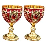 BESPORTBLE Copa de Licor Retro 1 Onza Juego de 2 Vasos de Vidrio Resistente para Uso Doméstico y Oficina Diseño Creativo Fácil de Limpiar