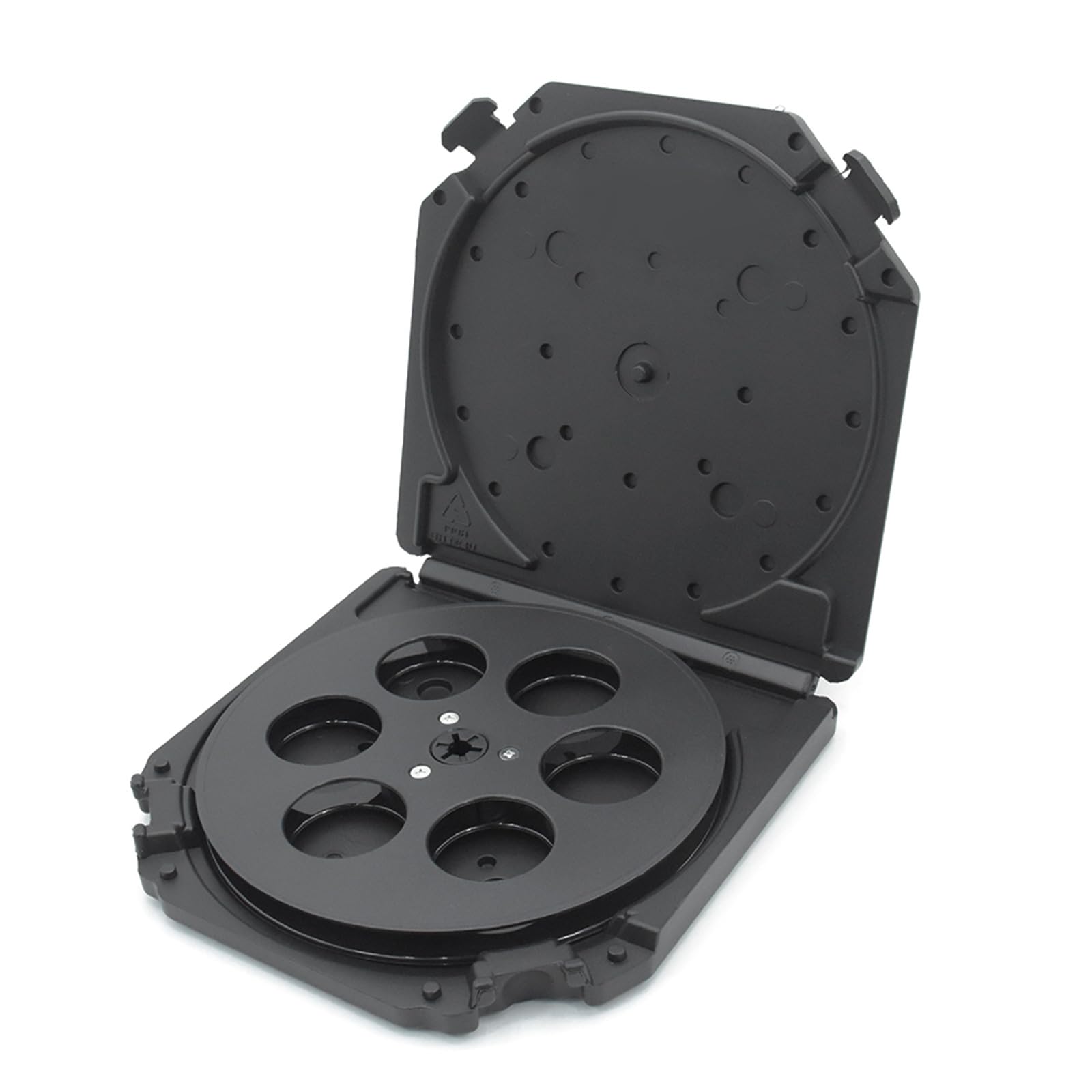Hdoytxxm Black Abs Empty Reel 7Inch 6 Holes For Durability In Sound Applications Protections Vintages Tape Reel